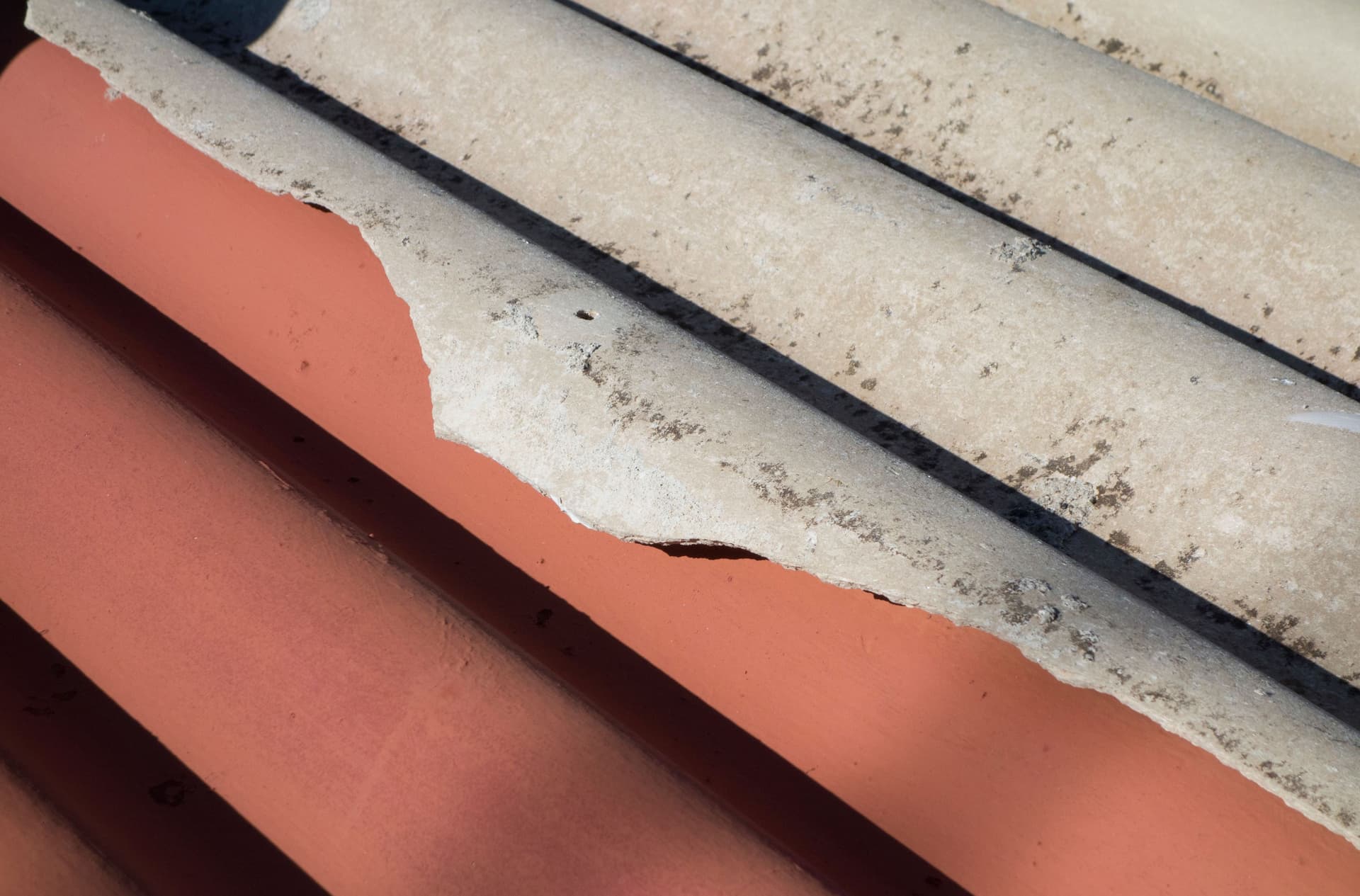 Asbestos Roofing On Building Adjacent To Greek Orthodox Church - Greece