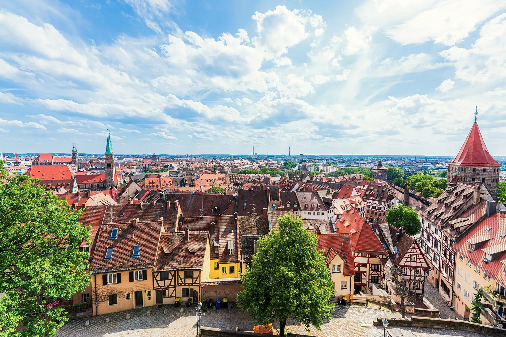 Panoramablick über Nürnberg